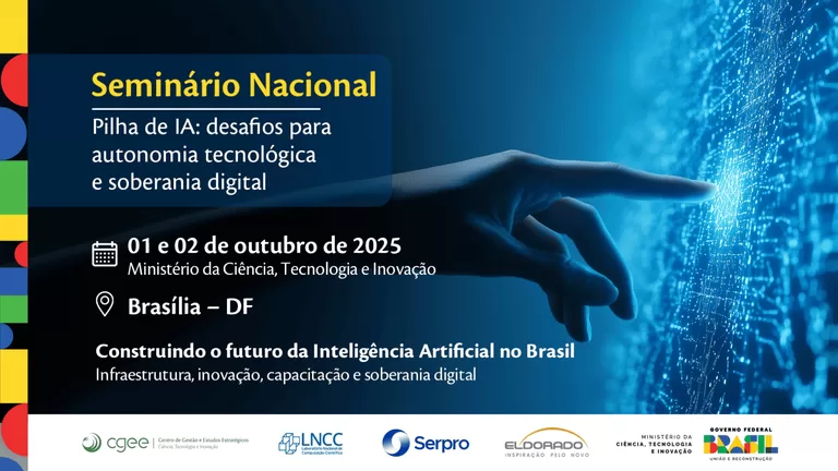 MCTI promove seminário sobre autonomia tecnológica e soberania digital em IA